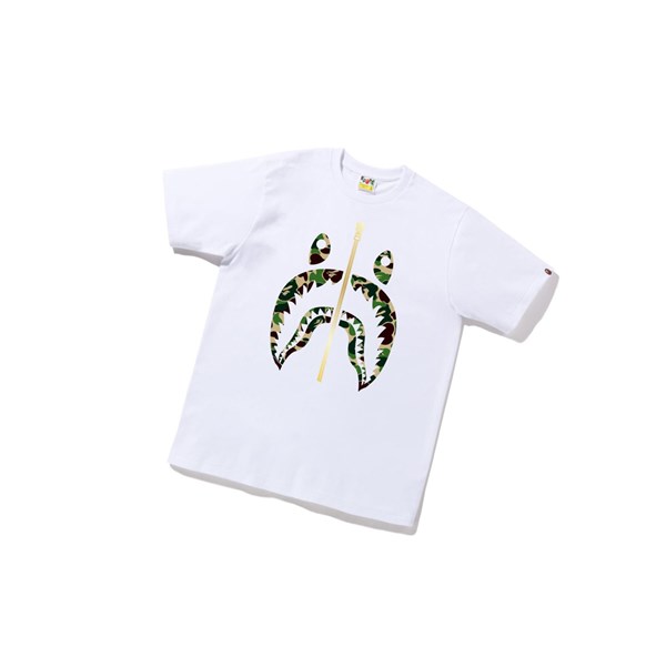 Camiseta A BATHING APE Bape Abc Camo Shark Tee Corta Sleeve Hombre Blancas | ZETN71635