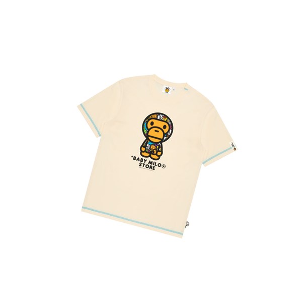 Camiseta A BATHING APE Bape Baby Milo Tee Corta Sleeve Hombre Blancas | GCFY63804