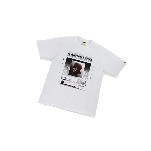 Camiseta A BATHING APE Bape General Tee Corta Sleeve Hombre Blancas | BNSH39587