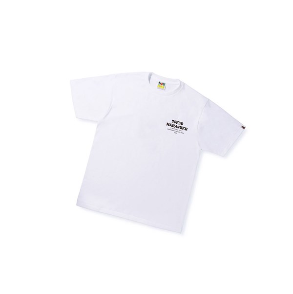 Camiseta A BATHING APE Bape Japan Culture Kanji Ape Head Tee Corta Sleeve Hombre Blancas | VAIC07519