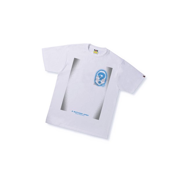 Camiseta A BATHING APE Bape Multi Logo Tee #3 Corta Sleeve Hombre Blancas | RUJB39485