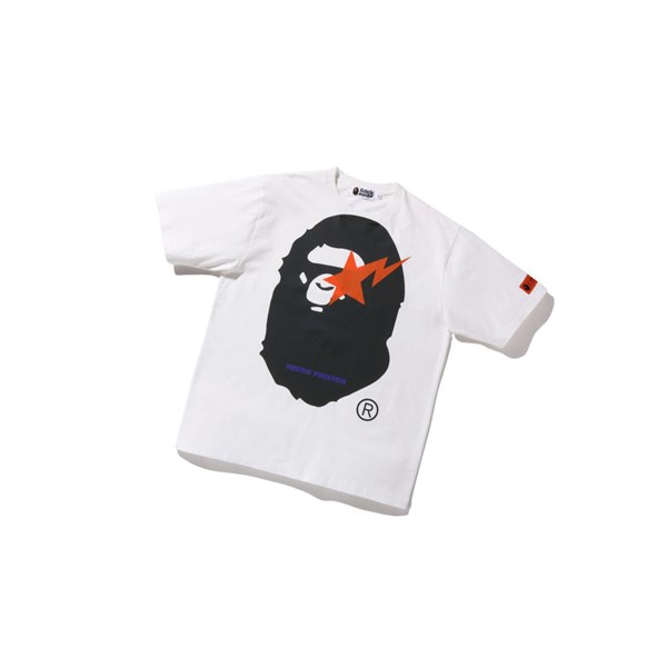 Camiseta A BATHING APE Bape X Heron Preston Relaxed Tee Corta Sleeve Hombre Blancas | OHBQ86703