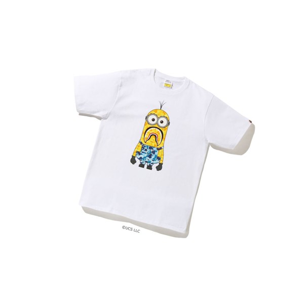 Camiseta A BATHING APE Bape X Minions Tee07 Corta Sleeve Hombre Blancas | LFMX94281