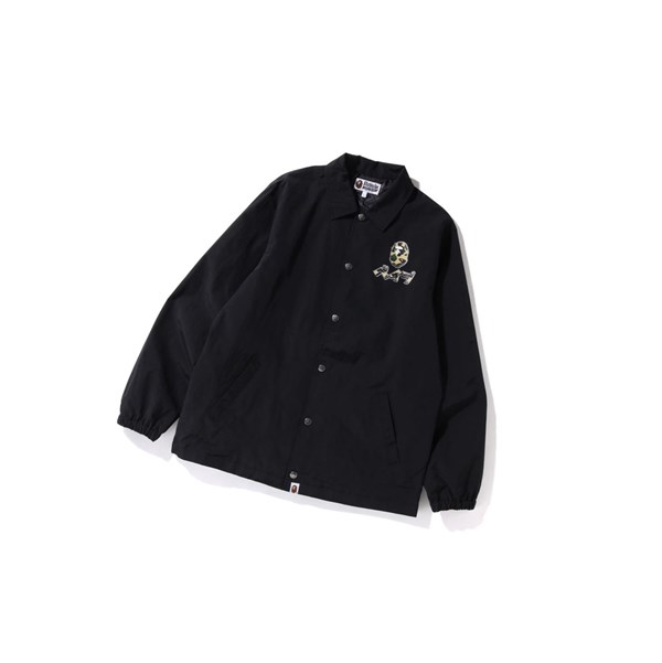 Chaquetas A BATHING APE Bape Harajuku Coach Hombre Negras | XEMD87620