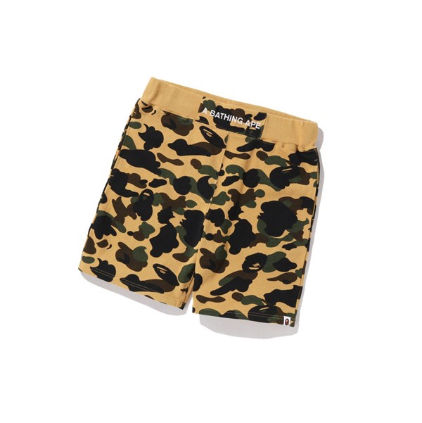 Pantalones Cortos A BATHING APE Bape 1st Camo Sweat Hombre Amarillo | REJD40289