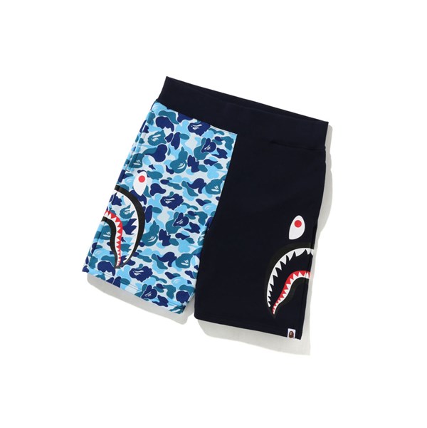 Pantalones Cortos A BATHING APE Bape Abc Camo Side Shark Sweat Hombre Azules | ZQUO28049