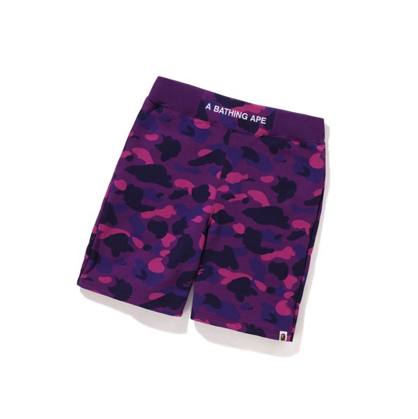 Pantalones Cortos A BATHING APE Bape Color Camo Sweat Hombre Moradas | AONG07691