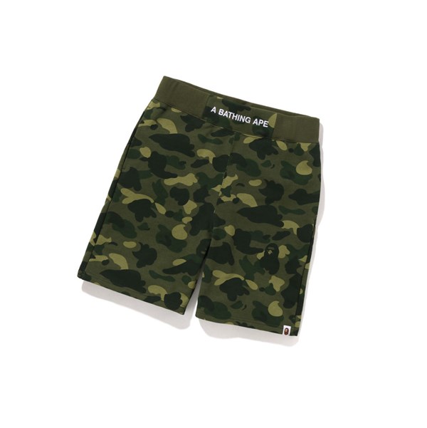 Pantalones Cortos A BATHING APE Bape Color Camo Sweat Hombre Verde | DGFR47263