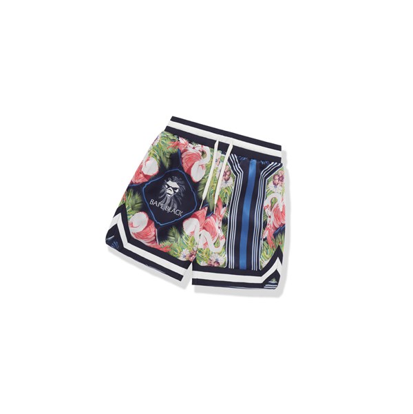 Pantalones Cortos A BATHING APE Bape Floral Print Ape Head Hombre Azules | YVOW21098