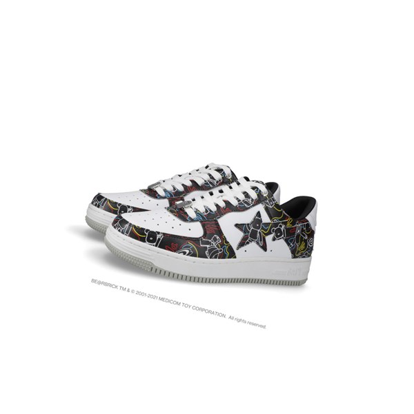 Zapatillas A BATHING APE Bape Sta X Medicom Toy Be@r Camo M1 Low Hombre Negras | JKSG46128