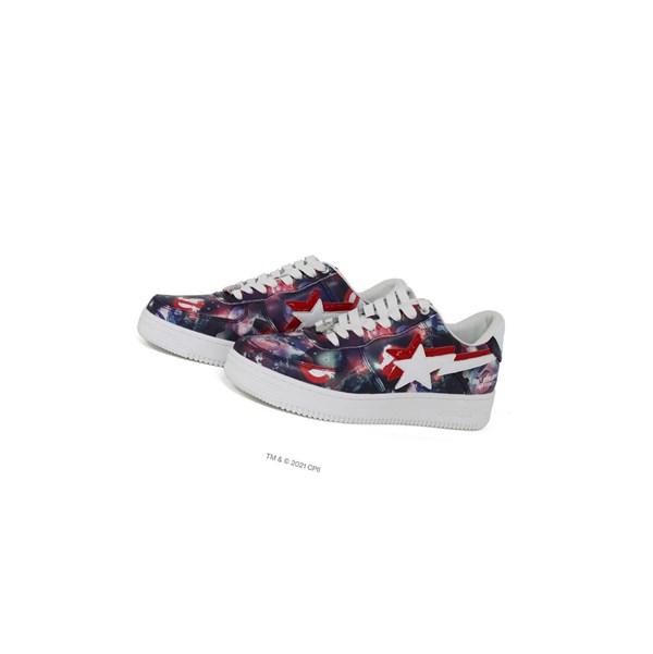 Zapatillas A BATHING APE Bape X Ghostbusters Camo Baby Milo Double Bape Sta™ Low Mid Hombre Moradas | XJKO86413