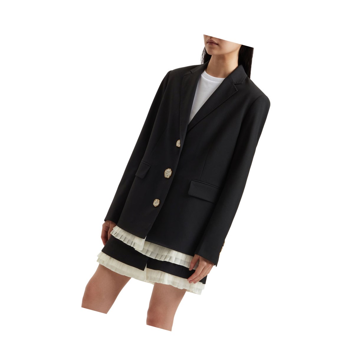 Blazer A BATHING APE Bape Buttoned Blazer Mujer Negras | INSK82741