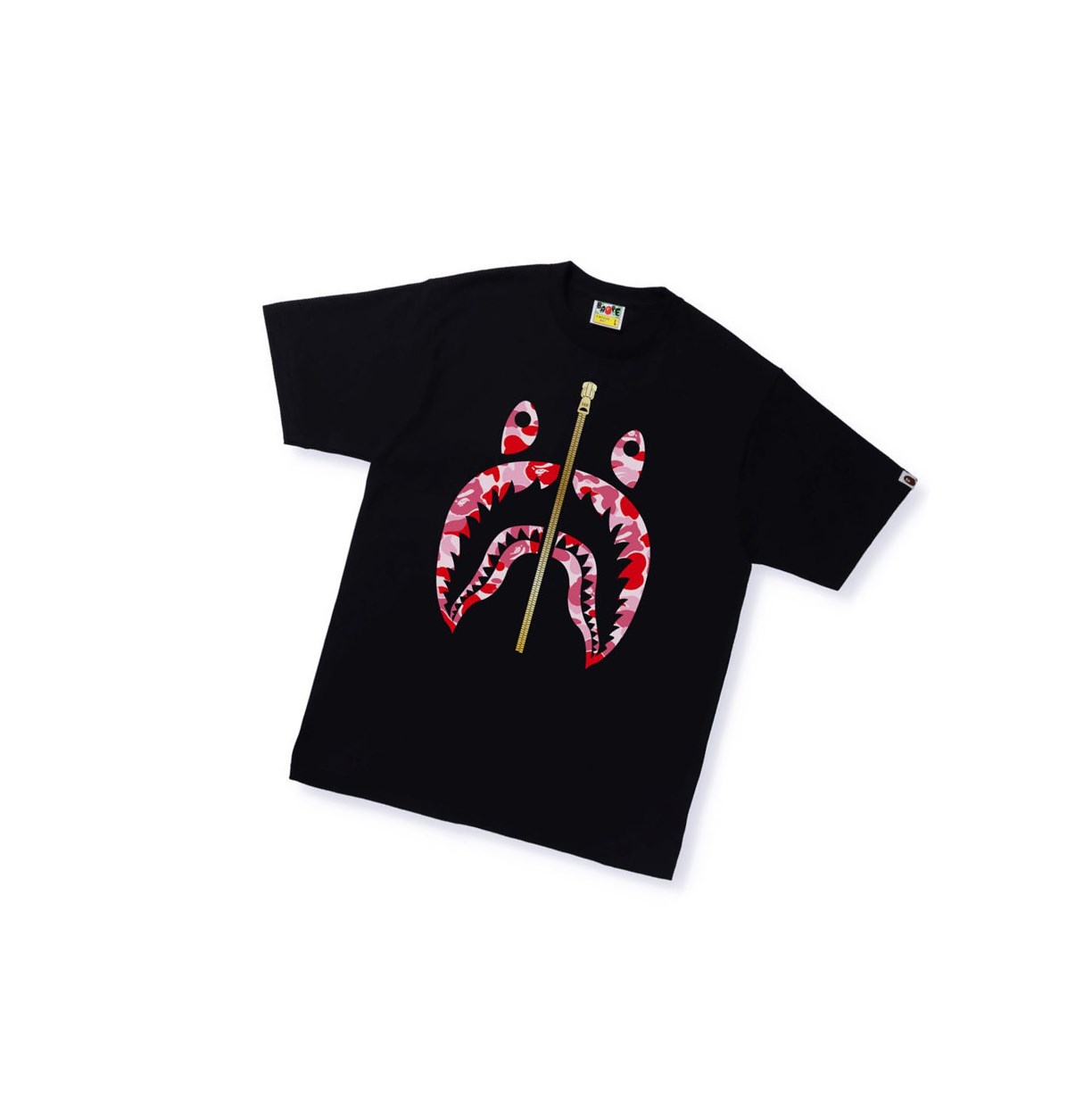 Camiseta A BATHING APE Bape Abc Camo Shark Tee Corta Sleeve Hombre Negras | GWAZ39108