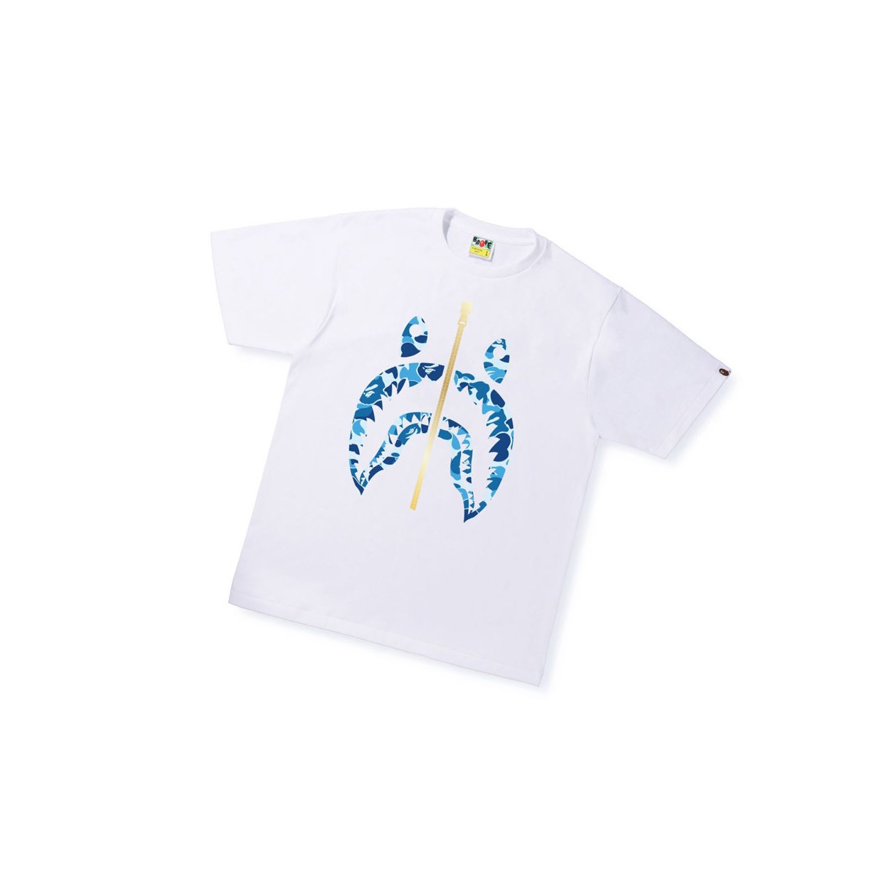 Camiseta A BATHING APE Bape Abc Camo Shark Tee Corta Sleeve Hombre Blancas | GXWR04638