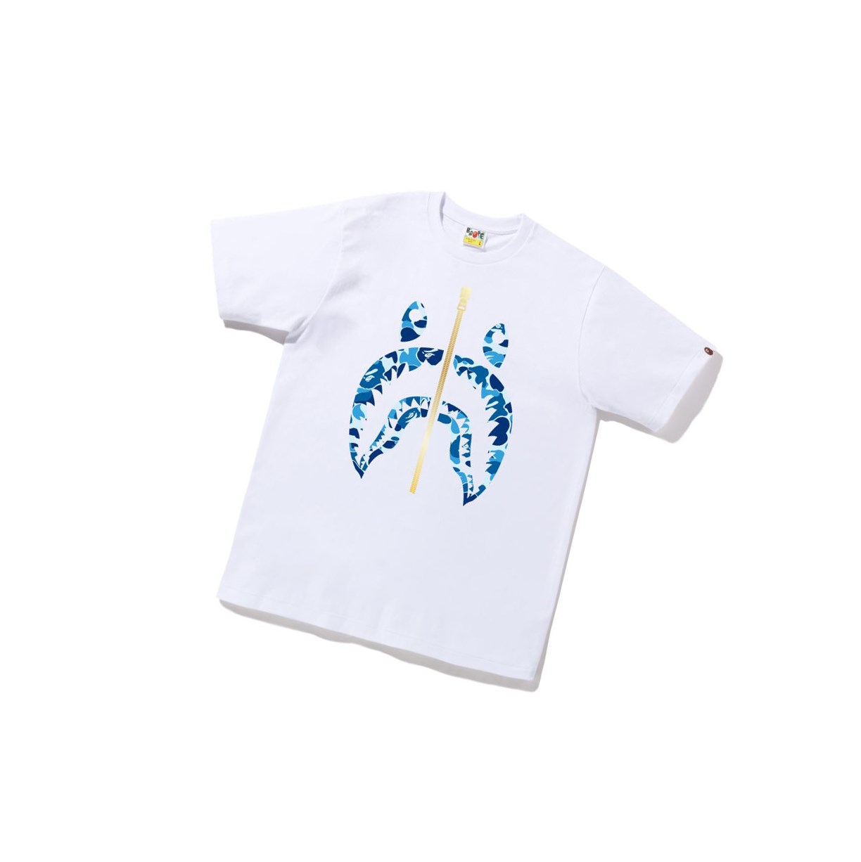 Camiseta A BATHING APE Bape Abc Camo Shark Tee Corta Sleeve Hombre Blancas | NZAV94583