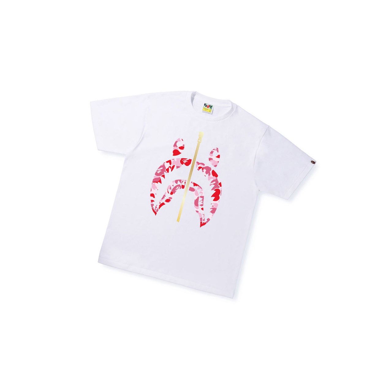 Camiseta A BATHING APE Bape Abc Camo Shark Tee Corta Sleeve Hombre Blancas | QRSK35610