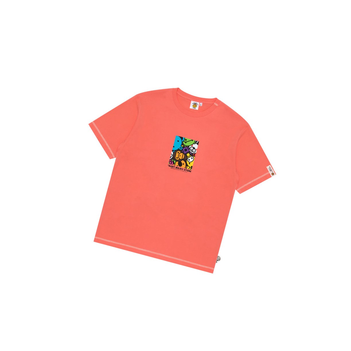 Camiseta A BATHING APE Bape Baby Milo Box Logo Print Tee Corta Sleeve Hombre Rosas | ZKLB64892