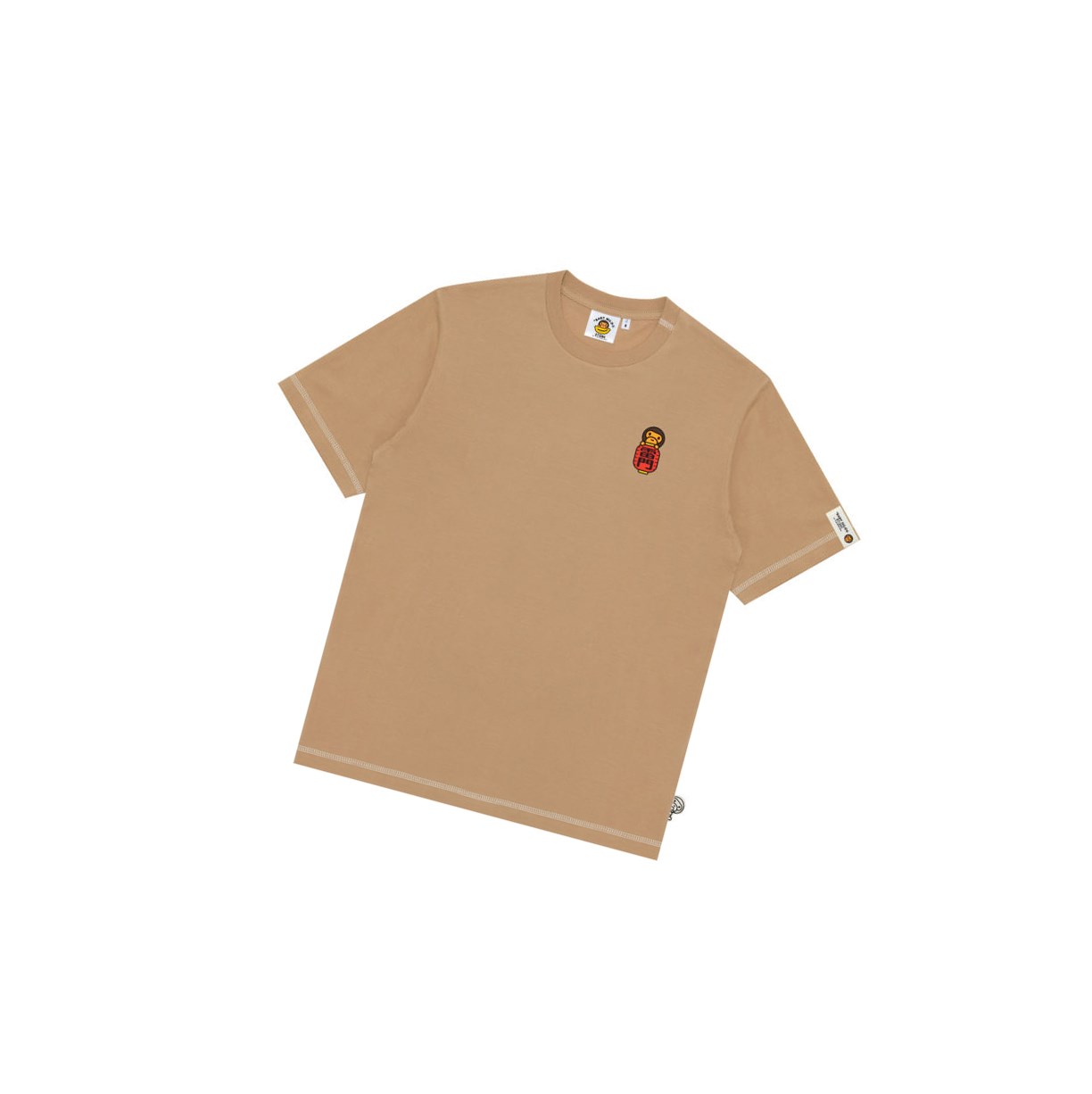 Camiseta A BATHING APE Bape Baby Milo Tee Corta Sleeve Hombre Beige | RSZT89051