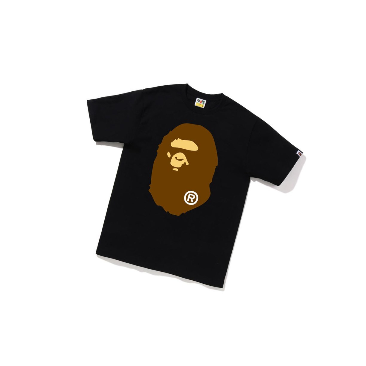 Camiseta A BATHING APE Bape Big Ape Head Tee Corta Sleeve Hombre Negras | IXPH63495