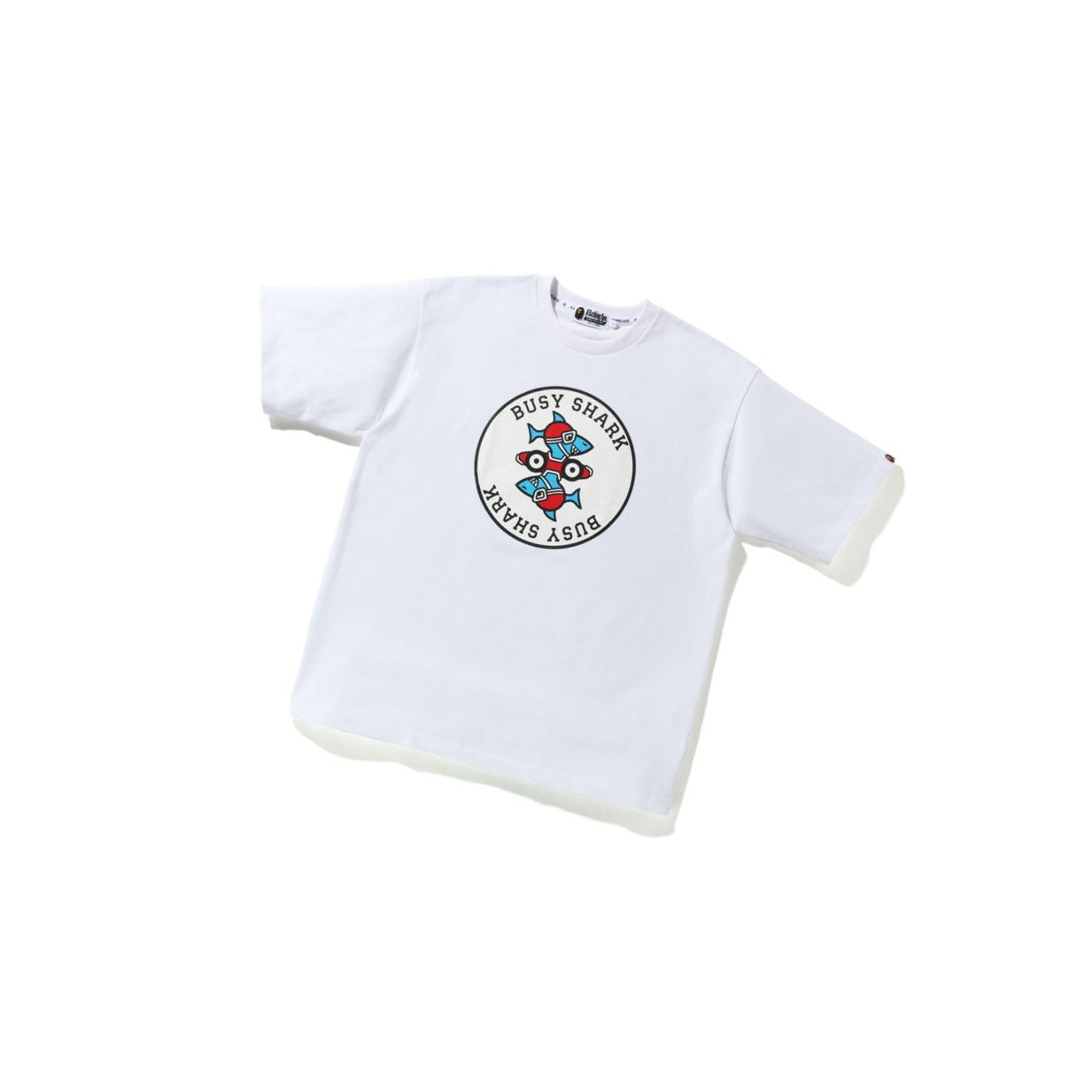 Camiseta A BATHING APE Bape Busy Shark Relaxed Fit Heavy Weight Tee Corta Sleeve Hombre Blancas | HCBZ36250