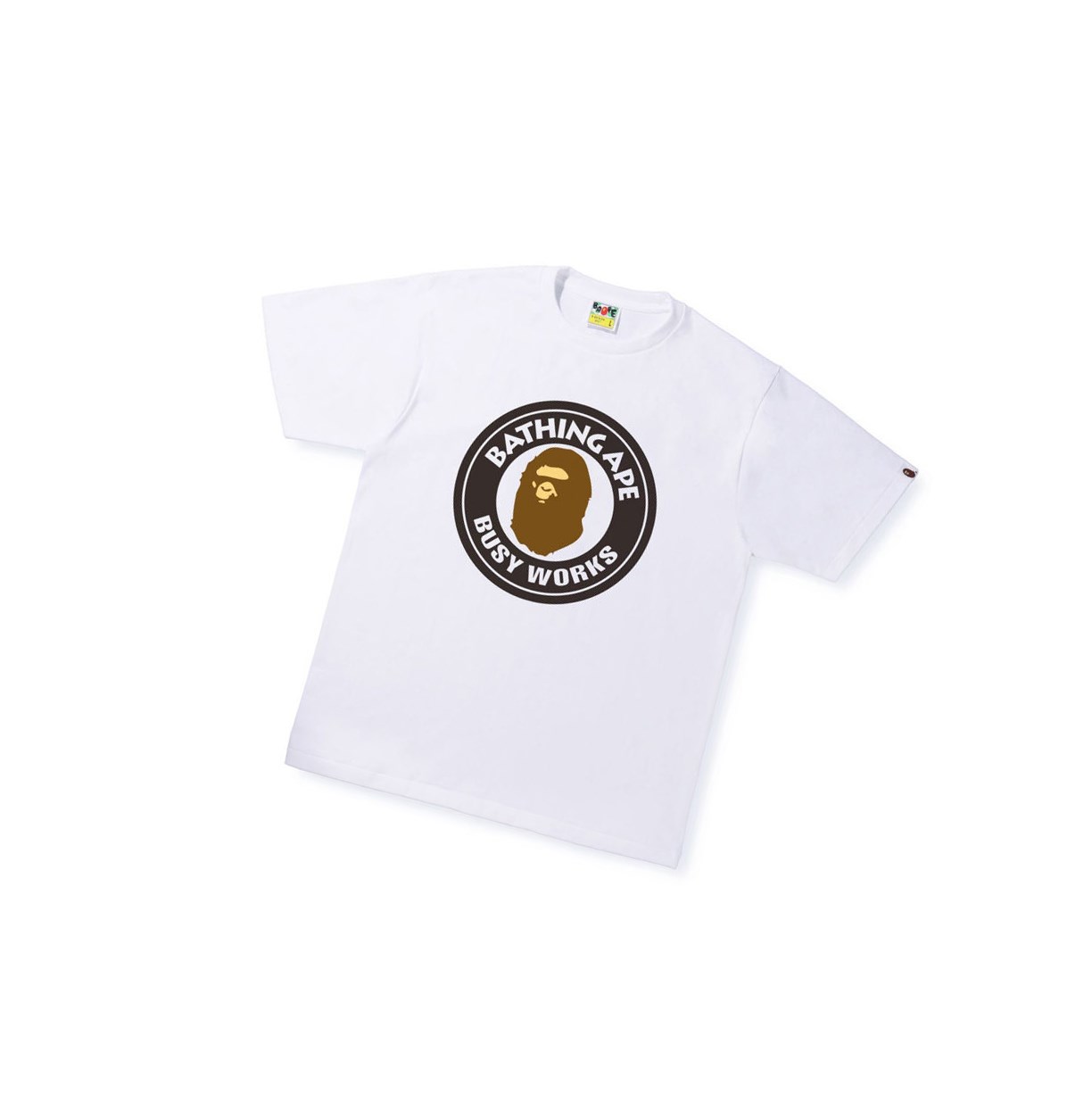 Camiseta A BATHING APE Bape Busy Works Tee Corta Sleeve Hombre Blancas | GJYL68290