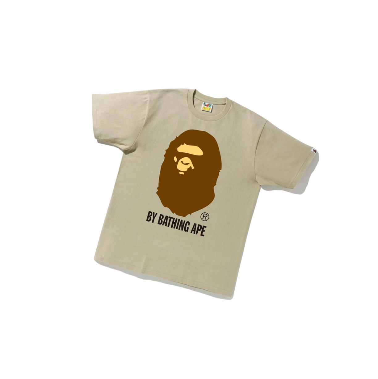 Camiseta A BATHING APE Bape By Bathing Ape Tee Corta Sleeve Hombre Beige | CQKN73481