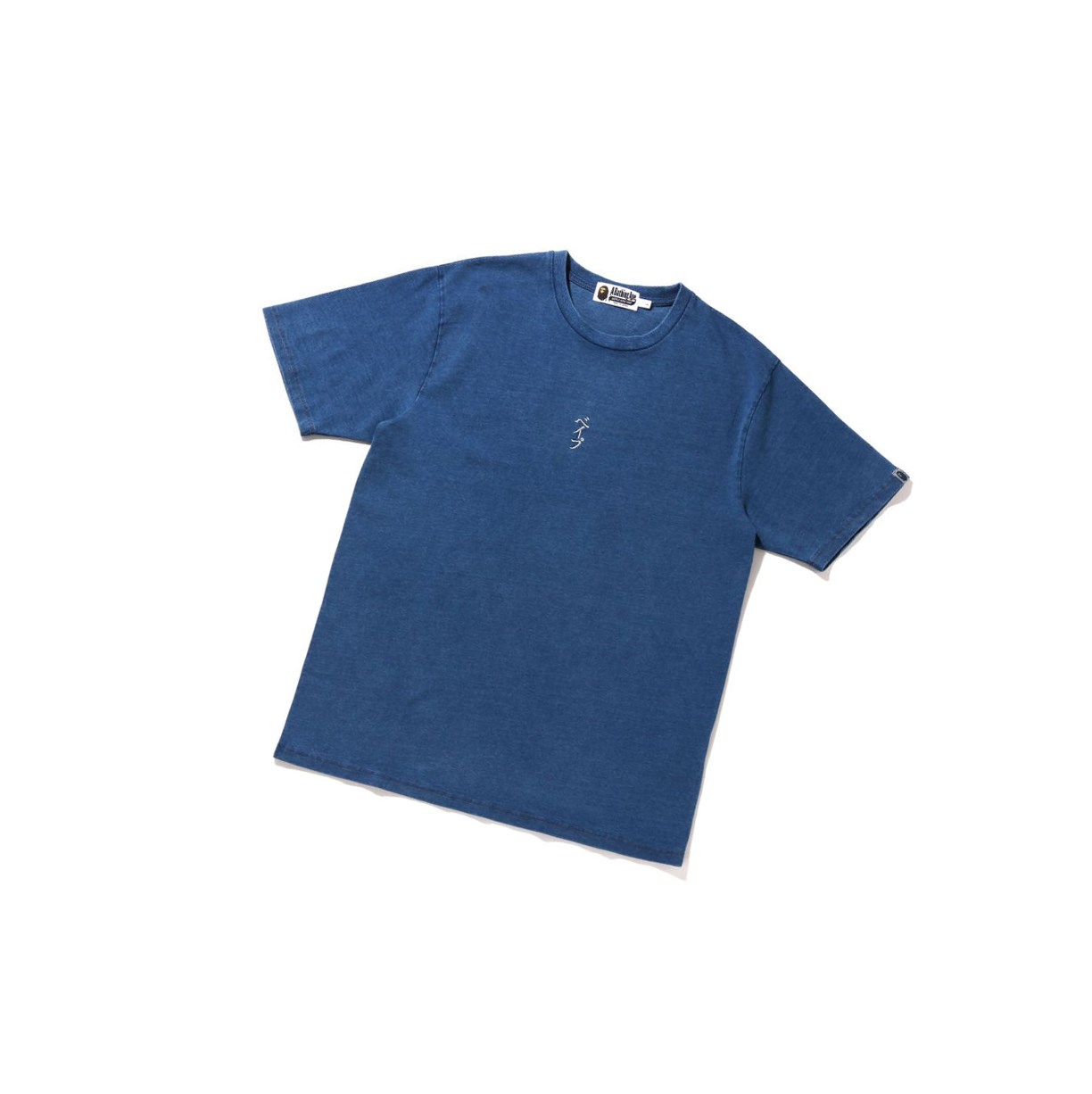 Camiseta A BATHING APE Bape Kamon Tee Corta Sleeve Hombre Azules | NUQB32459