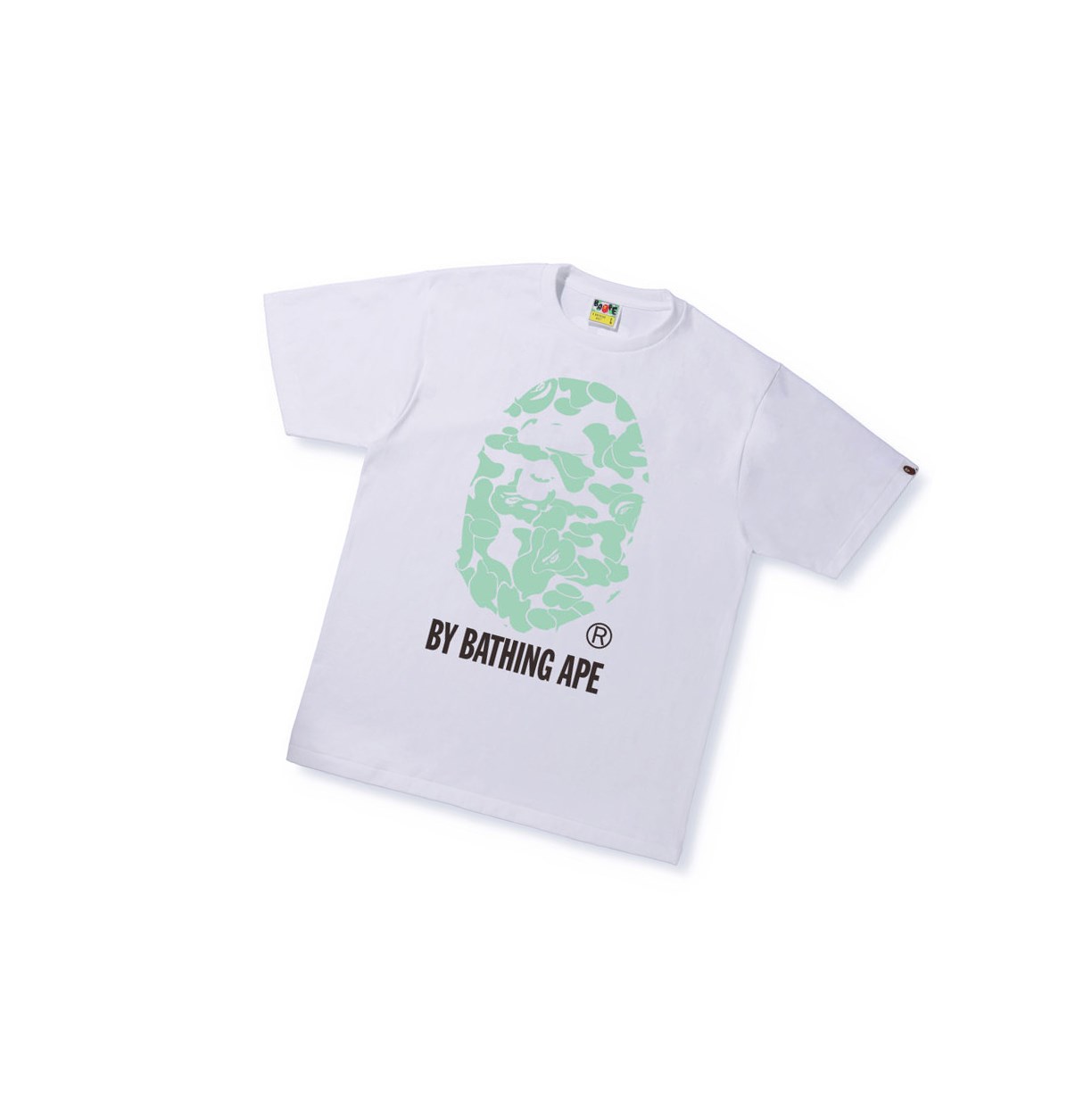 Camiseta A BATHING APE Bape Text Code Camo By Bathing Ape Tee Corta Sleeve Hombre Blancas | DMPZ13658