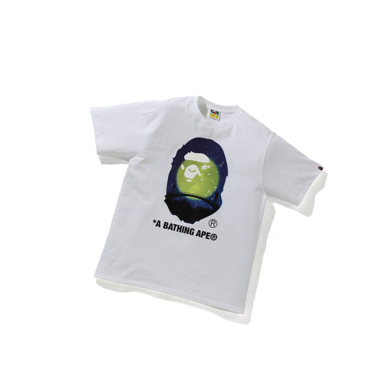 Camiseta A BATHING APE Bape The Star Festival Ape Head Tee Corta Sleeve Hombre Blancas | KZDF58736