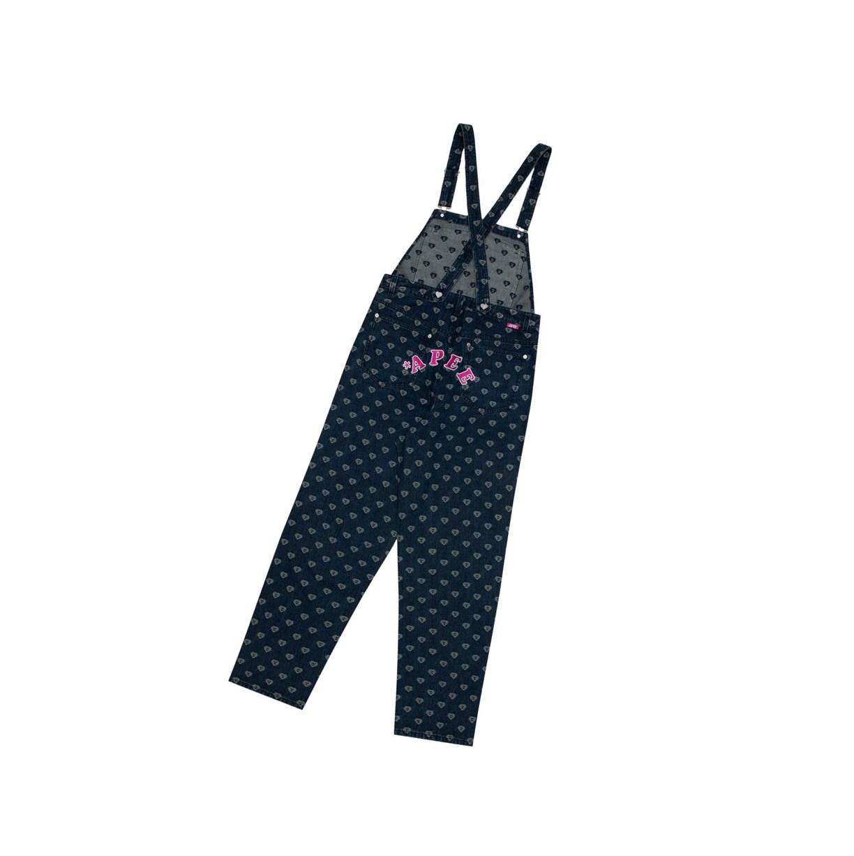 Jumpsuits A BATHING APE Bape Patterned Denim Dungaree Jumpsuits Mujer Denim | BYRH37659