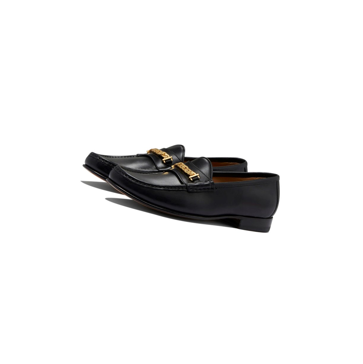 Loafers A BATHING APE Bape Gold Chained Loafers & Moccasins Hombre Negras | UCHJ29087