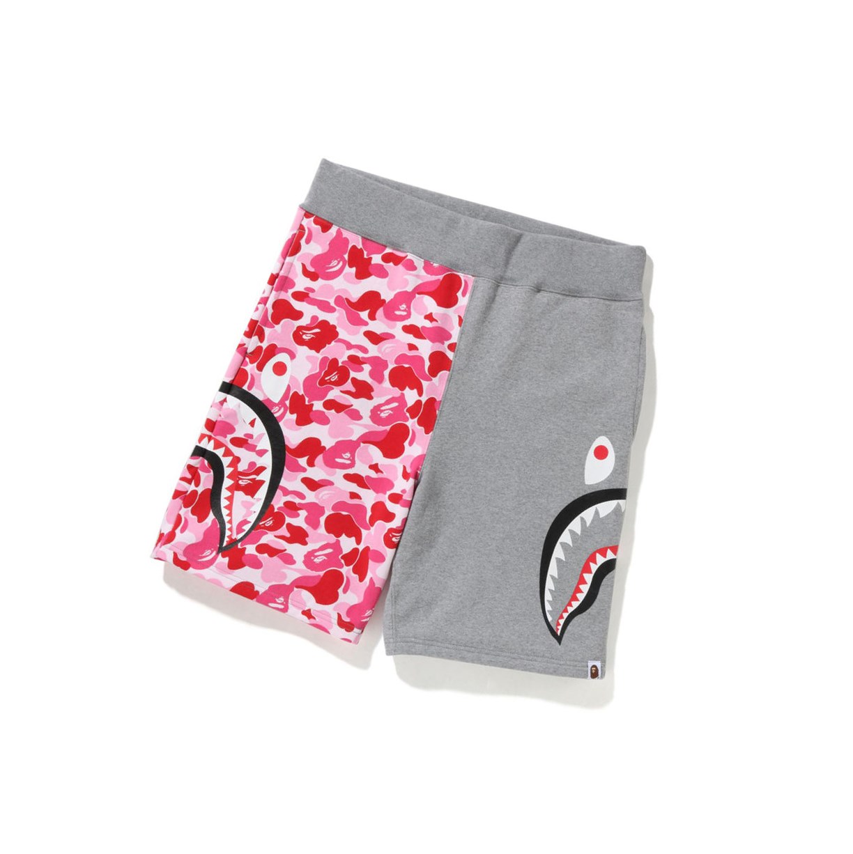 Pantalones Cortos A BATHING APE Bape Abc Camo Side Shark Sweat Hombre Rosas | ZVMO07126