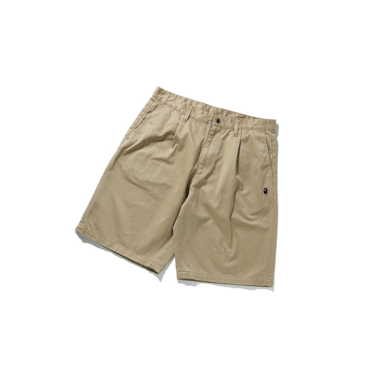 Pantalones Cortos A BATHING APE Bape One Point Anchos Fit Chino Hombre Beige | DQMZ83452