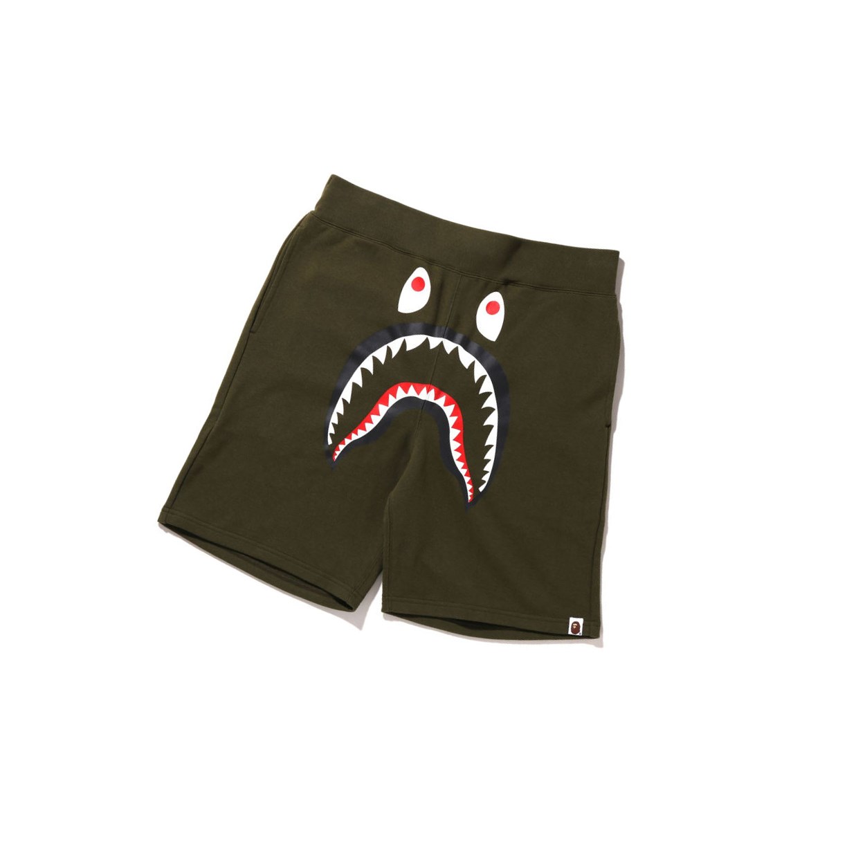 Pantalones Cortos A BATHING APE Bape Shark Sweat Hombre Verde | SKTI17836