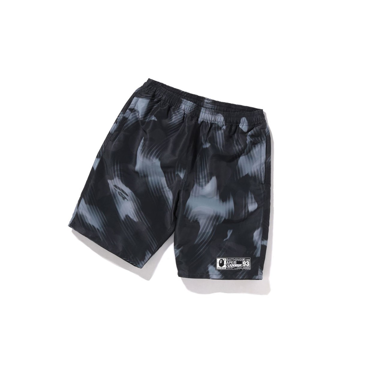 Pantalones Cortos A BATHING APE Bape Stroke Camo Beach Hombre Negras | XASP50761