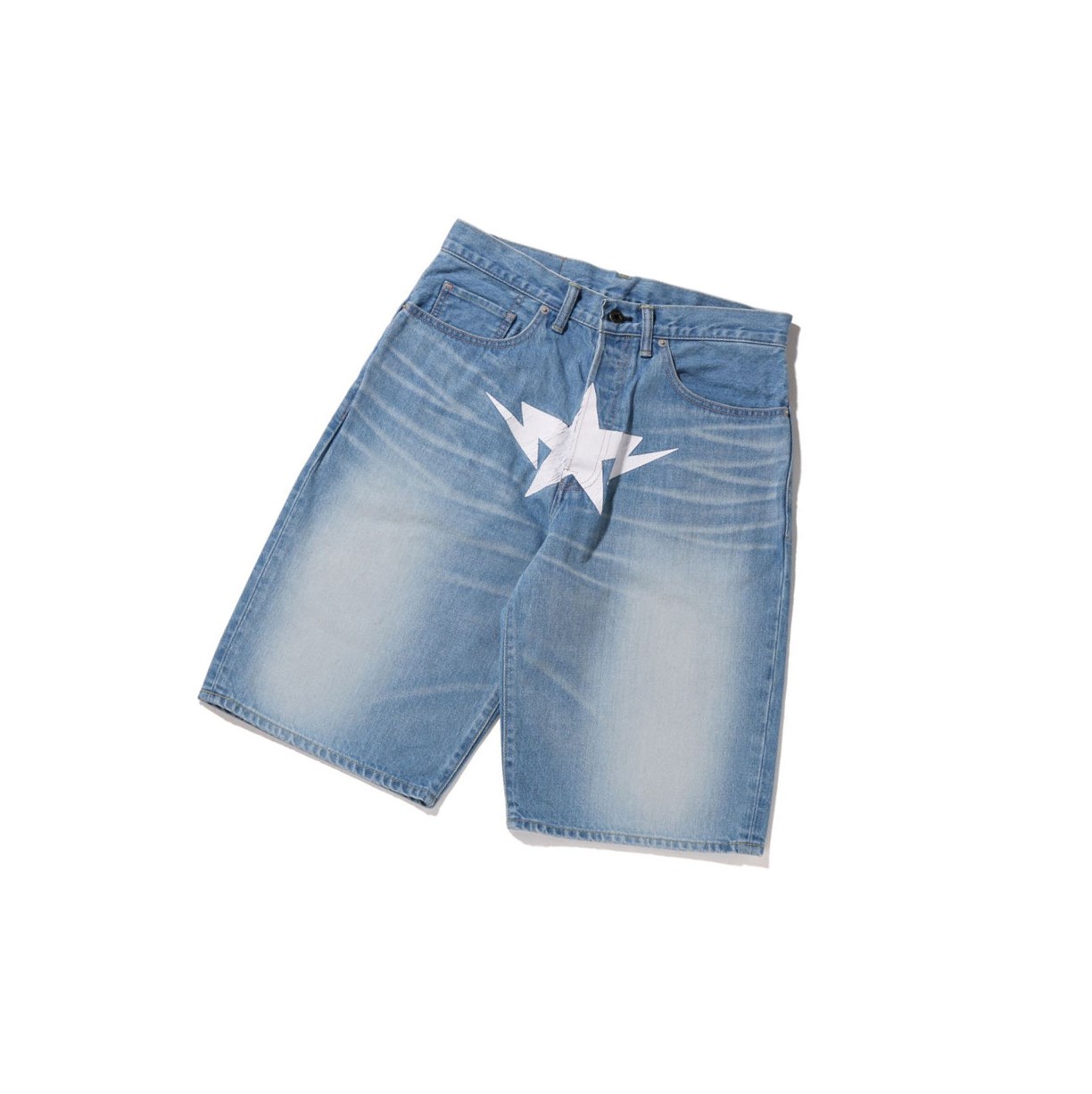 Pantalones Cortos A BATHING APE Bape Twin Sta Denim Hombre Denim | HTQI42890