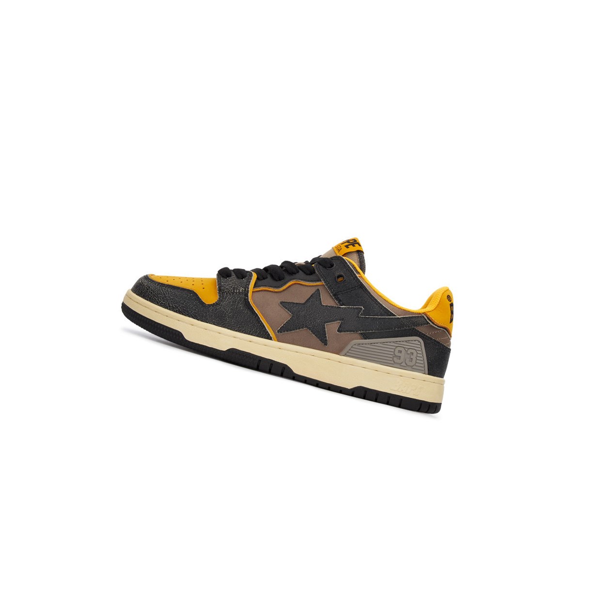 Zapatillas A BATHING APE Bape Sk8 Sta #5 M1 Low Hombre Negras | ASGO75840